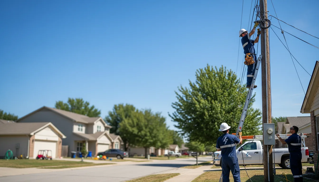 Residential electrician providing installation services in Hope, AR